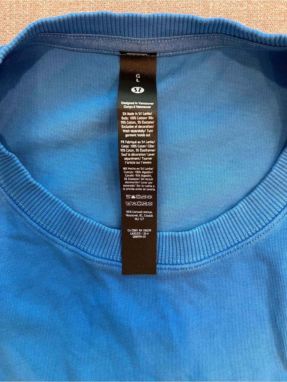 lululemon athletica Men's Short Sleeve Tee in Vibrant Blue